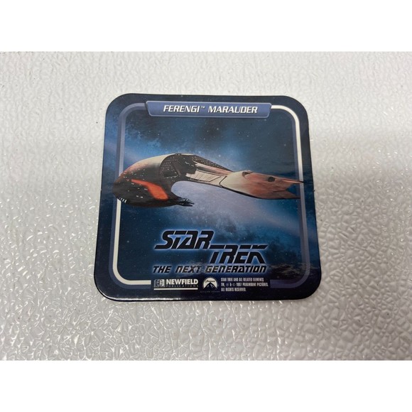 Vintage Star Trek 1997 The Next Generation Drink Coasters Set Of 4 - Picture 3 of 8